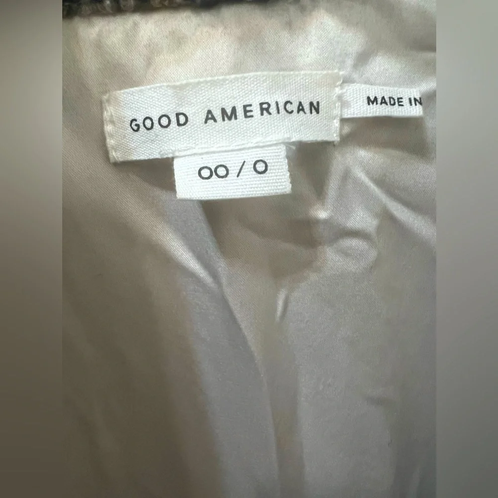 Good American Plaid Oversized Thick Wool Shacket - Picture 4 of 11